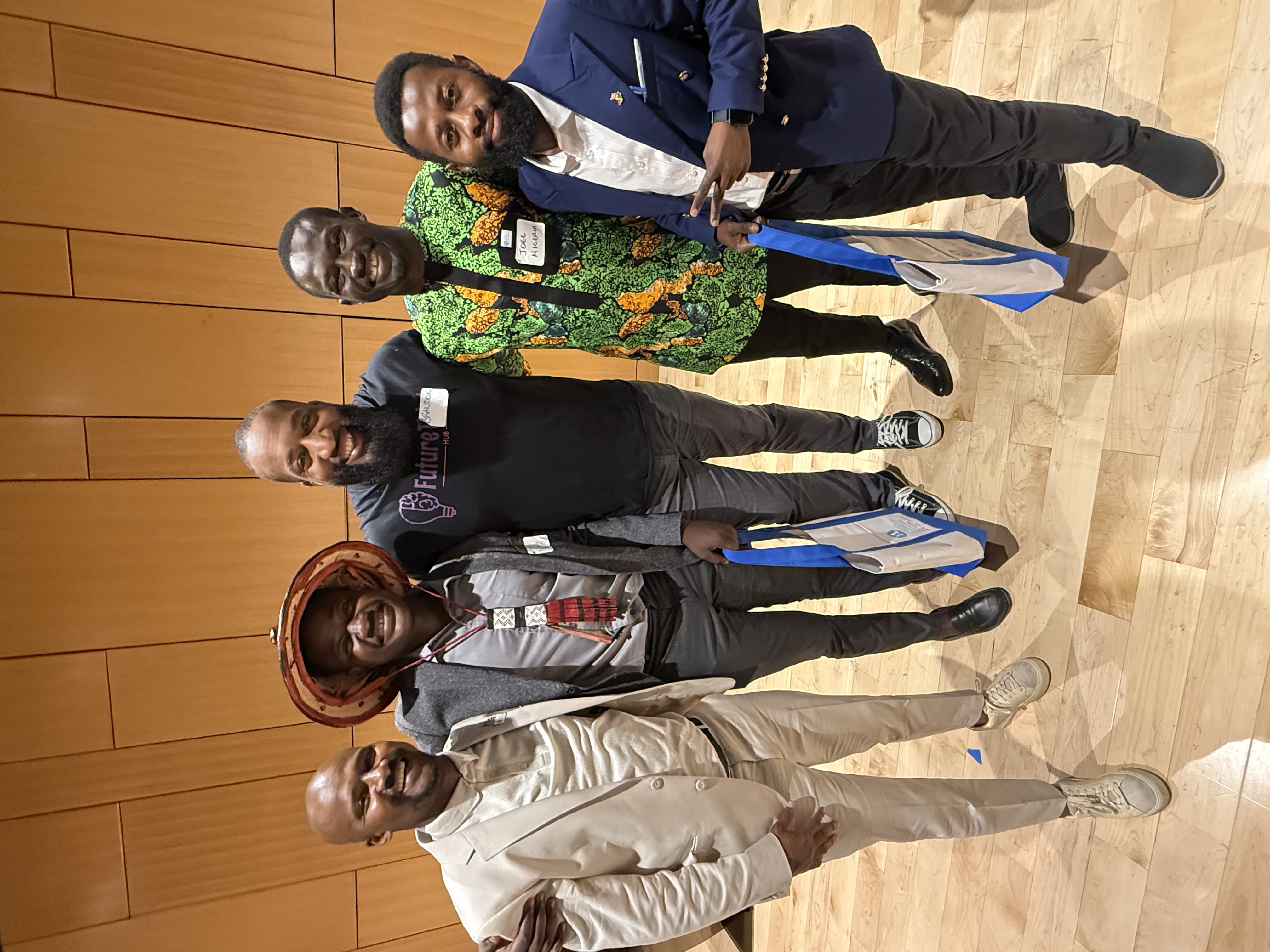 Brandon with Mandela Fellows